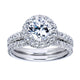 Wedding Band 14k White Gold Diamond Straight