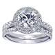 Wedding Band 14k White Gold Diamond Straight