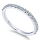 Wedding Band 14k White Gold Diamond Straight