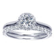 Wedding Band 14k White Gold Diamond Straight