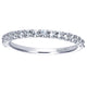 Wedding Band 14k White Gold Diamond Straight
