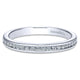 Wedding Band 14k White Gold Diamond Straight
