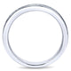 Wedding Band 14k White Gold Diamond Straight