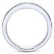 Wedding Band 14k White Gold Diamond Straight
