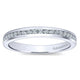Wedding Band 14k White Gold Diamond Straight