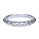 Wedding Band 14k White Gold Diamond Straight