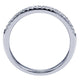 Wedding Band 14k White Gold Diamond Straight