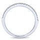 Wedding Band 14k White Gold Diamond Straight