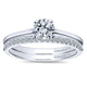 Wedding Band 14k White Gold Diamond Straight