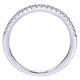 Wedding Band 14k White Gold Diamond Straight