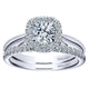 Wedding Band 14k White Gold Diamond Straight