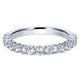 Wedding Band 14k White Gold Diamond Straight