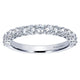 Wedding Band 14k White Gold Diamond Straight
