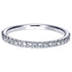 Wedding Band 14k White Gold Diamond Straight