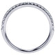 Wedding Band 14k White Gold Diamond Straight