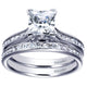 Wedding Band 14k White Gold Diamond Straight