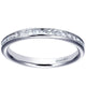 Wedding Band 14k White Gold Diamond Straight