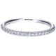 Wedding Band 14k White Gold Diamond Straight