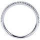 Wedding Band 14k White Gold Diamond Straight