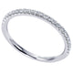 Wedding Band 14k White Gold Diamond Straight