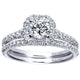 Wedding Band 14k White Gold Diamond Straight