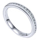 Wedding Band 14k White Gold Diamond Straight