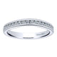 Wedding Band 14k White Gold Diamond Straight