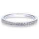 Wedding Band 14k White Gold Diamond Straight