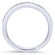 Wedding Band 14k White Gold Diamond Straight