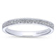 Wedding Band 14k White Gold Diamond Straight