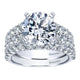 Wedding Band 14k White Gold Diamond Straight