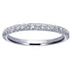 Wedding Band 14k White Gold Diamond Straight