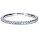 Wedding Band 14k White Gold Diamond Straight