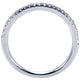 Wedding Band 14k White Gold Diamond Straight