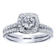 Wedding Band 14k White Gold Diamond Straight