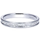 Wedding Band 14k White Gold Diamond Straight