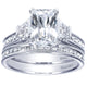 Wedding Band 14k White Gold Diamond Straight