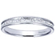 Wedding Band 14k White Gold Diamond Straight