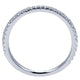 Wedding Band 14k White Gold Diamond Straight