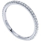 Wedding Band 14k White Gold Diamond Straight