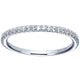 Wedding Band 14k White Gold Diamond Straight