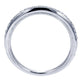 Wedding Band 14k White Gold Diamond Straight