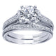 Wedding Band 14k White Gold Diamond Straight