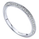 Wedding Band 14k White Gold Diamond Straight