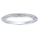 Wedding Band 14k White Gold Diamond Straight