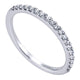 Wedding Band 14k White Gold Diamond Straight