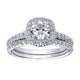 Wedding Band 14k White Gold Diamond Straight