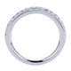 Wedding Band 14k White Gold Diamond Straight