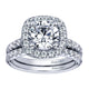 Wedding Band 14k White Gold Diamond Straight