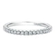 Wedding Band 14k White Gold Diamond Straight